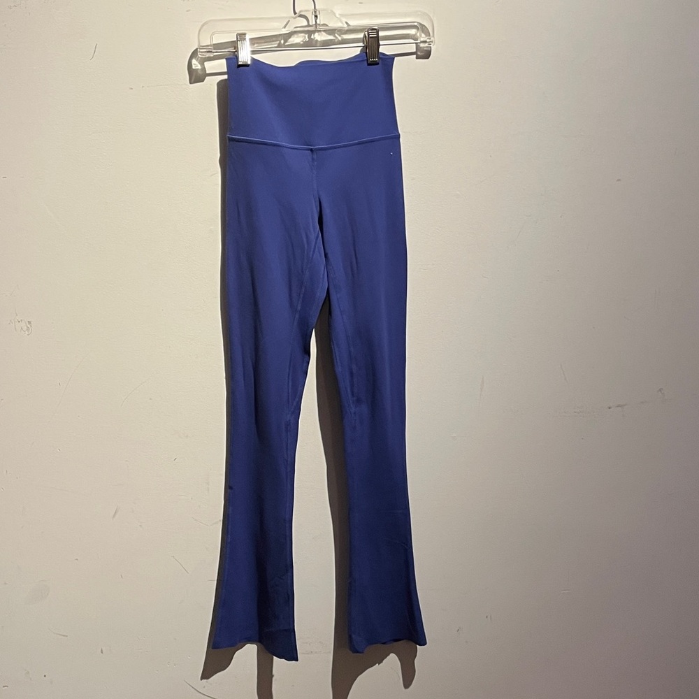 Blue Lululemon High-Waisted Flare Leggings